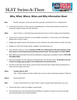 Who, What, Where, When and Why Information Sheet