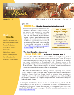Newsletter Spring 2013 - Heidrick Ag History Center