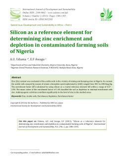 Silicon as a reference element for determining zinc enrichment and