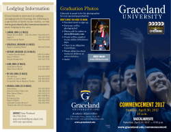 Commencement Brochure - Graceland University
