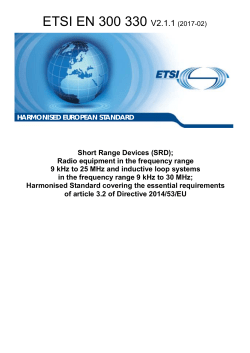 EN 300 330 - V2.1.1