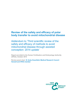Review of the safety and efficacy of polar body transfer to