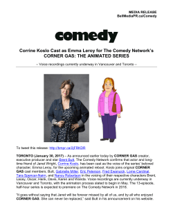 THE ANIMATED SERIES - Corner Gas: The Movie