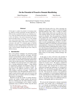 On the Potential of Proactive Domain Blacklisting