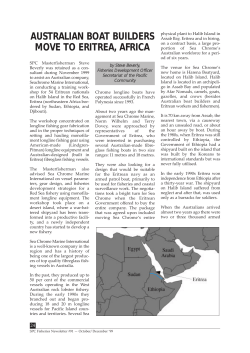 Australian boat builders move to Eritrea, Africa