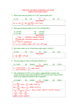 CHEM 101+103 FIRST SEMISTER 1431