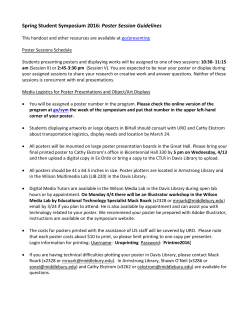 Poster Presenter Guidelines