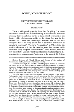 Party Autonomy and Two-Party Electoral Competition