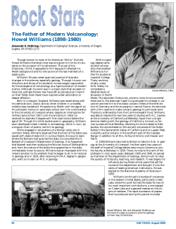 The Father of Modern Volcanology: Howel Williams (1898&ndash;1980)