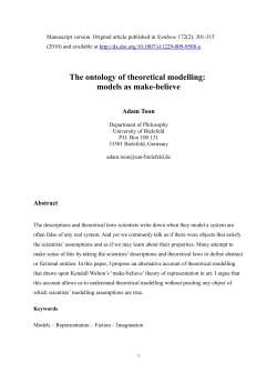 The Ontology of Theoretical Modelling