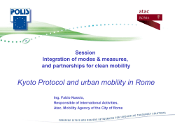 Kyoto Protocol and urban mobility in Rome