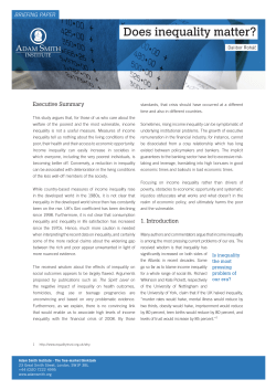 Does inequality matter?