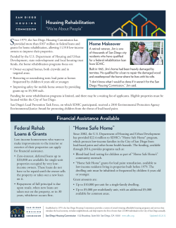 Housing Rehabilitation Financial Assistance Available Federal