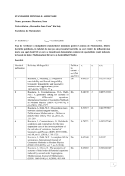 STANDARDE MINIMALE- ABILITARE Nume