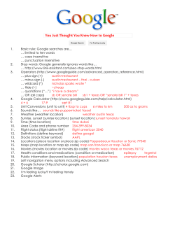 Google Tips