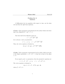 Winter 2012 Math 255 Problem Set 11 Solutions 1) Differentiate the