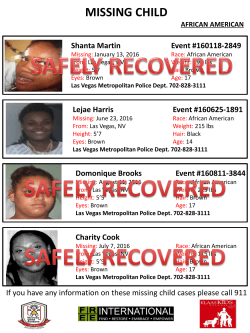 missing child - Constant Contact