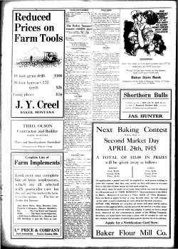 Second Market Day APRIL 24th, 1915