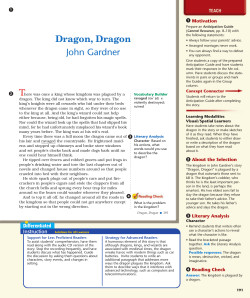 Dragon, Dragon John Gardner - hannulasclass / Language Arts