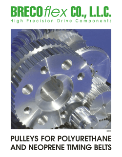 PULLEYS FOR POLYURETHANE AND NEOPRENE TIMING BELTS