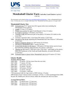 Mendenhall Glacier Facts And other Local Glaciers