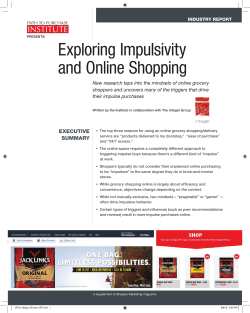 Exploring Impulsivity and Online Shopping