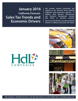 Sales Tax Trends and Economic Drivers