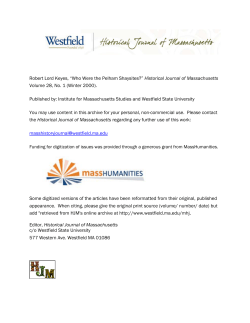 Robert Lord Keyes - Westfield State University
