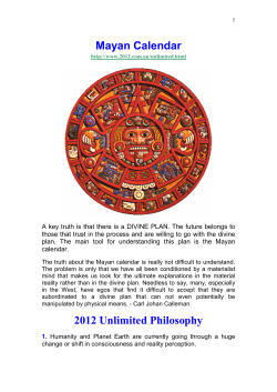 The Mayan Calendar - And The World`s
