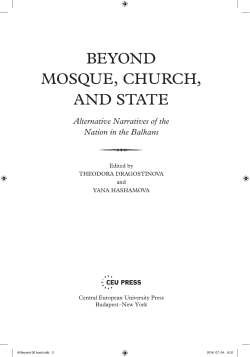 beyond mosque, church, and state
