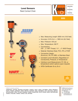 MM - Level Sensor with Reed Contact Chain