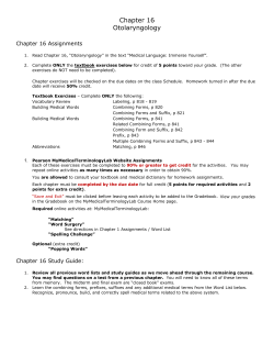 Chapter 16 Otolaryngology