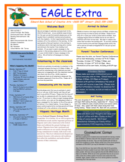 EAGLE Extra - Edward Bain School of Language and Art