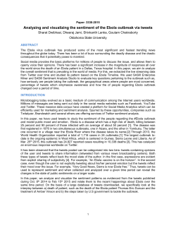 Analyzing and visualizing the sentiment of the Ebola