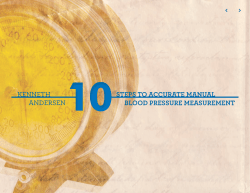 10 Steps to Accurate Manual Blood Pressure Measurement