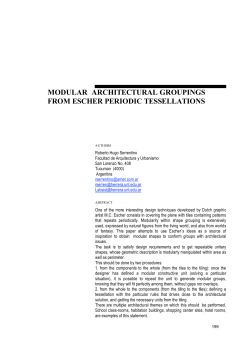 modular architectural groupings from escher periodic tessellations