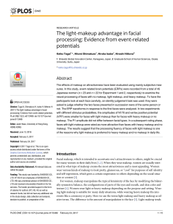 The light-makeup advantage in facial processing: Evidence from