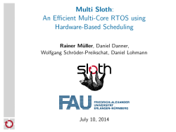 Multi Sloth: An Efficient Multi-Core RTOS using Hardware