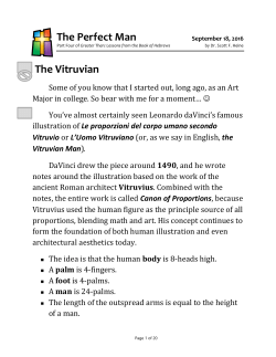 The Perfect Man The Vitruvian