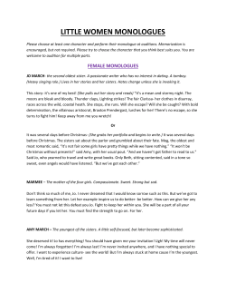 LITTLE WOMEN MONOLOGUES