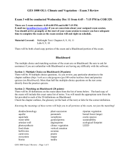 GES 100 Exam 3 Review