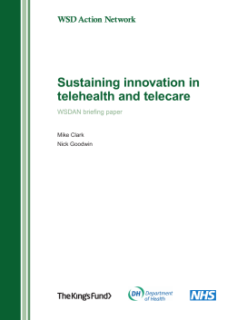Sustaining innovation in telehealth and telecare