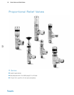 Proportional Relief Valves, R Series