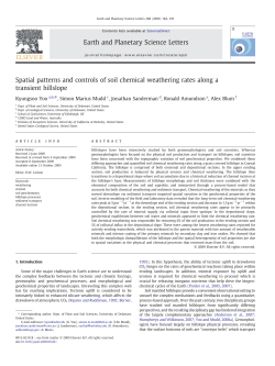 Spatial patterns and controls of soil chemical weathering rates along