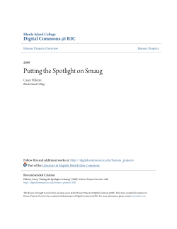 Putting the Spotlight on Smaug - Digital Commons @ RIC