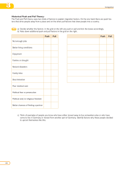 Historical Push and Pull Theory: