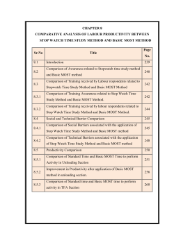 CHAPTER 8 COMPARATIVE ANALYSIS OF LABOUR