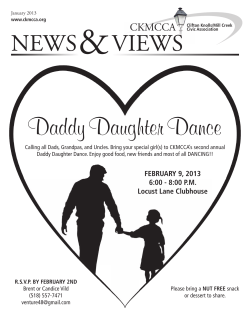 Daddy Daughter Dance - Clifton Knolls &ndash; Mill Creek Civic Association