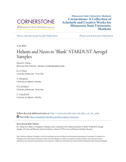 Helium and Neon in "Blank" STARDUST Aerogel