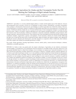 Part III. Meeting the Challenges of High-Latitude Farming